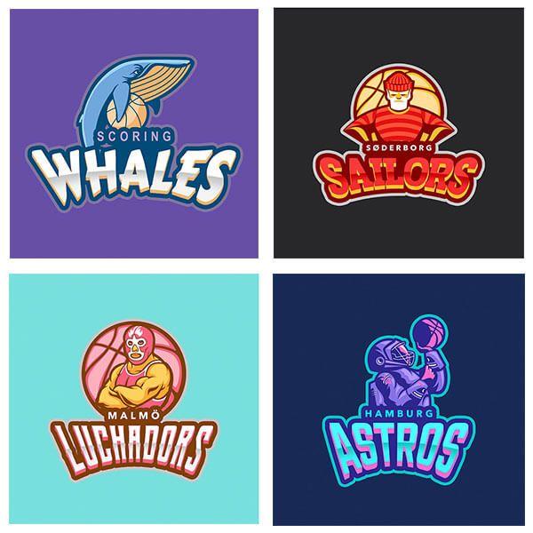 Cool Volleyball Logo - Use the Basketball Logo Maker to Make a Custom Logo for Your Team