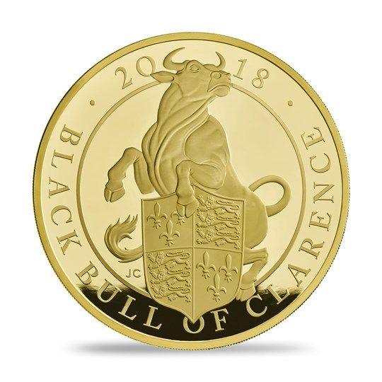 Black and Gold Bull Logo - The Black Bull of Clarence 2018 UK Gold Proof Kilo Coin | The Royal Mint