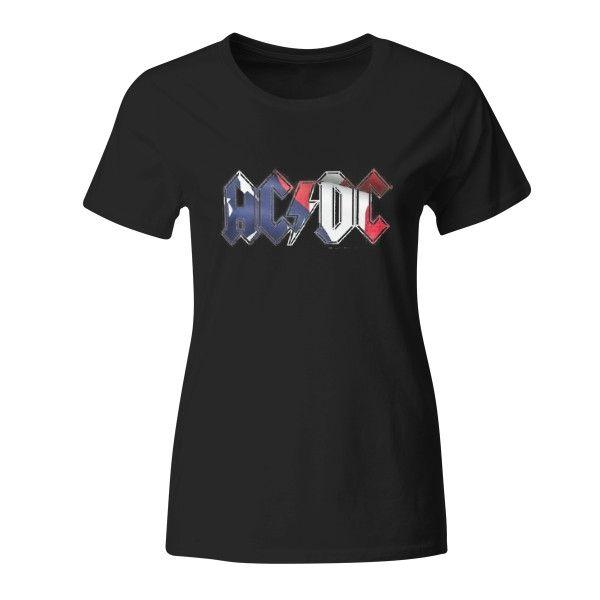 Red White and Blue with the Letter C Logo - AC/DC Women's Red, White & Blue T-Shirt | Shop the AC/DC Official Store