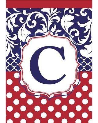 Red White and Blue with the Letter C Logo - Hot Deal! 48% Off Jozie B 2 Sided Garden Flag JZIE1112 Color: Red