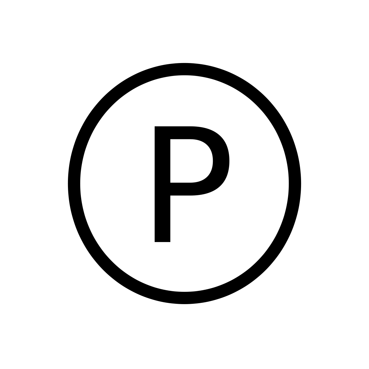 Circle P Logo - Phonographische Rechte