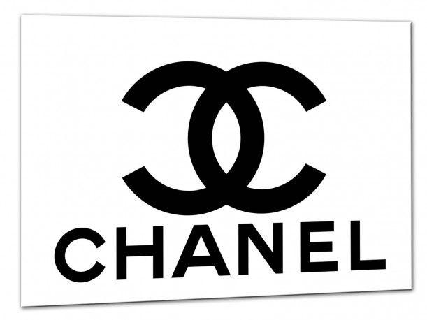 Painting Black and White Logo - Chanel painting inspiration black and white, modern painting, canvas
