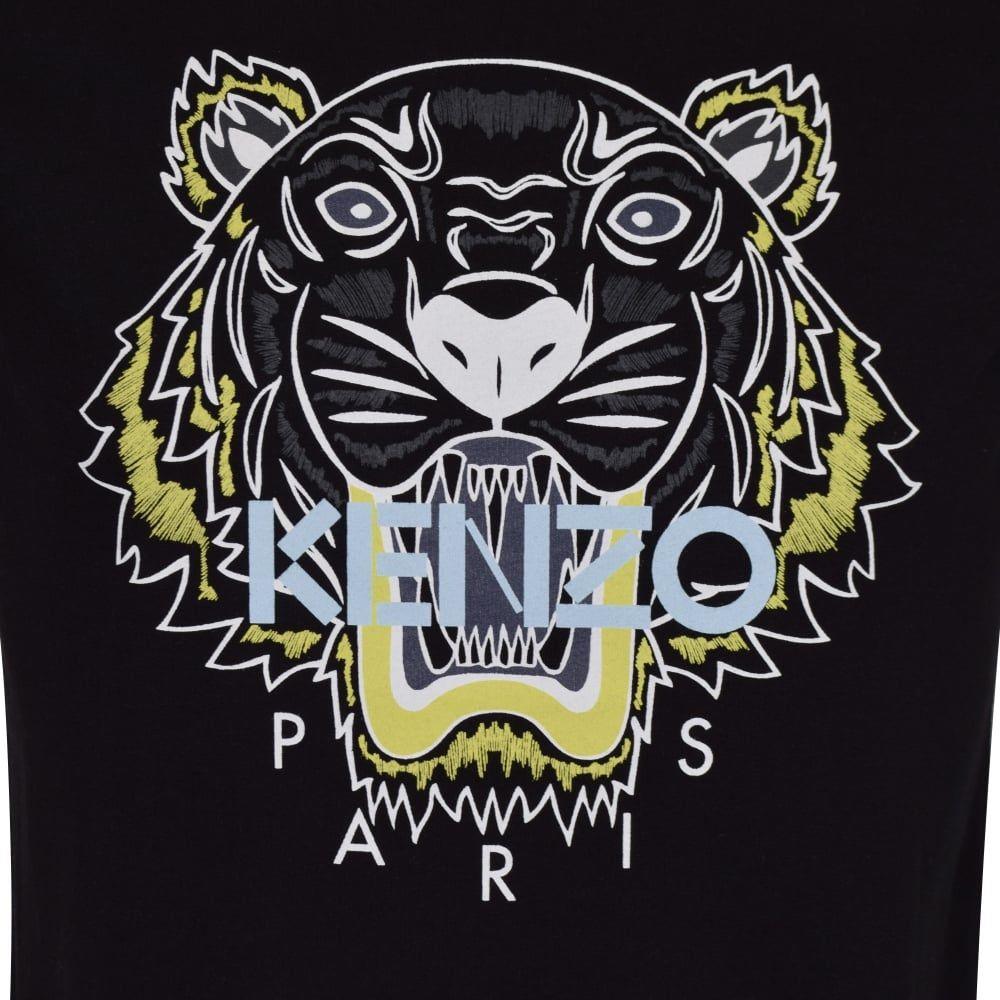 Kenzo Tiger Logo - KENZO Kenzo Black Tiger Logo T Shirt From Brother2Brother UK