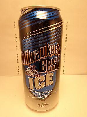 Ice 16 Oz Old Milwaukee Logo - MILWAUKEE'S BEST ICE Miller Brewing Co. Aluminum 12 OZ. Stay TAB OLD