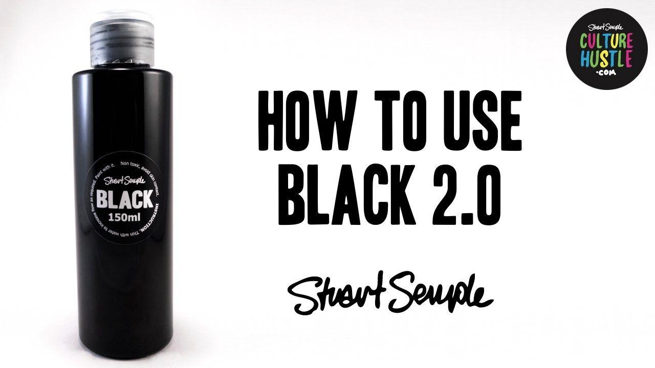 Painting Black and White Logo - How to use BLACK 2.0 - painting cars, dying clothes, body painting ...