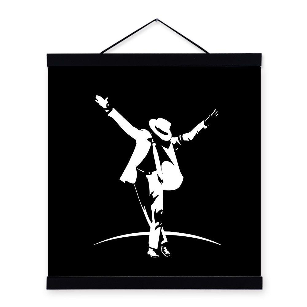 Painting Black and White Logo - Detail Feedback Questions about Modern Pop Music Dancer Celebrity