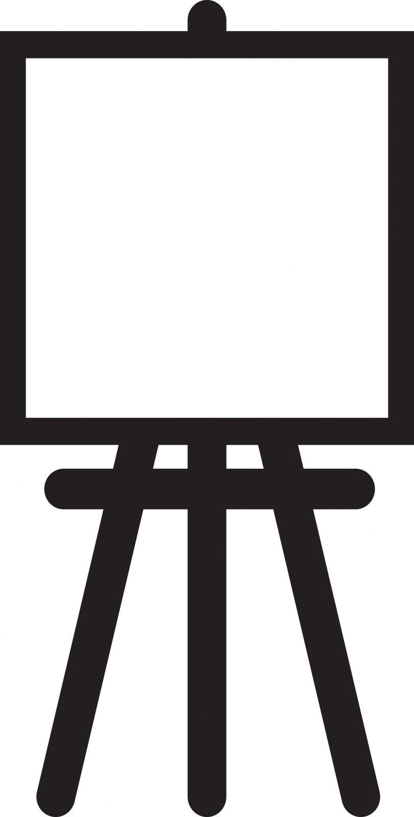 Painting Black and White Logo - Free Easel Clipart, Download Free Clip Art, Free Clip Art
