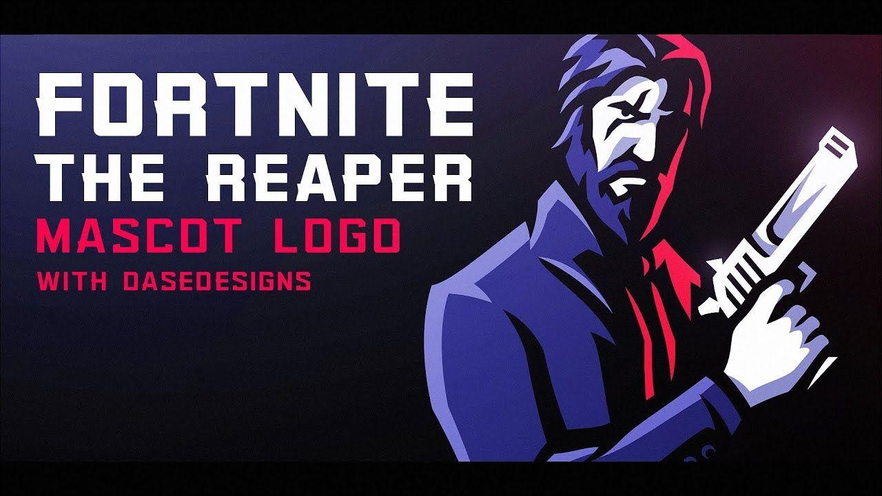 Raven Fortnite Logo - Fortnite The Reaper Mascot Logo. How to Create eSports Logos