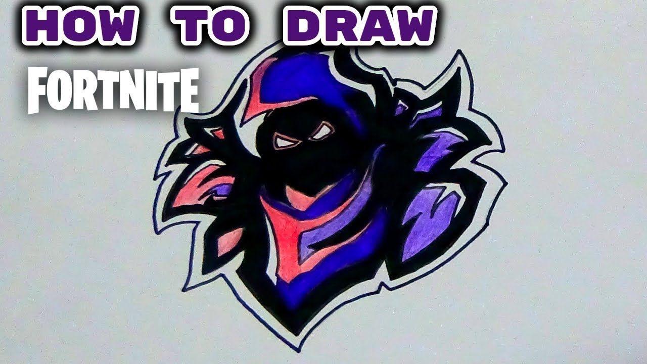 Raven Fortnite Logo - How to Draw fortnite Raven Logo easy | Fortnite - YouTube