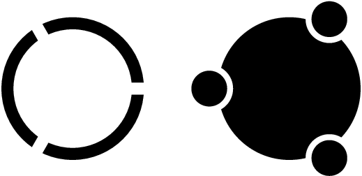 3 Circle Logo - Draw the Ubuntu Logo with Tikz - TeX - LaTeX Stack Exchange