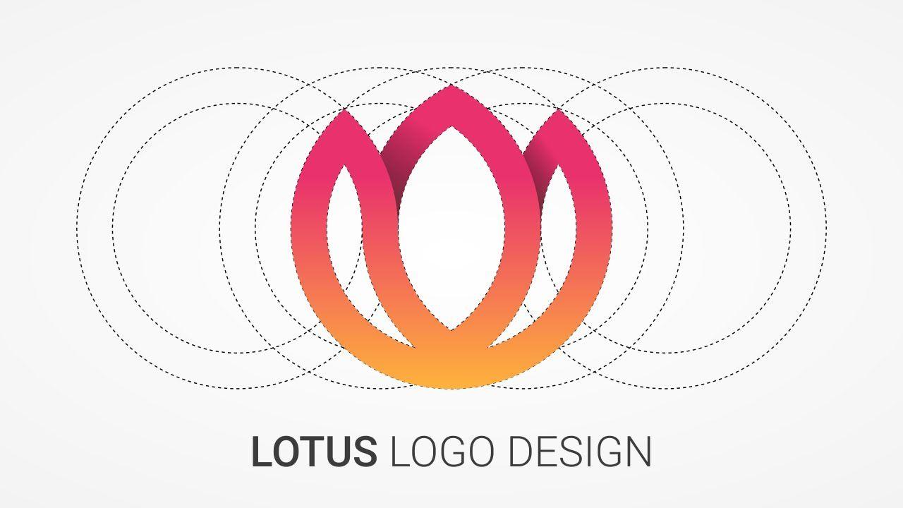 Lotus Logo - Lotus Logo Design Tutorial with Circular Grid - YouTube