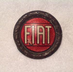 Vintage Fiat Logo - FIAT ORIGINAL VINTAGE ENAMELED HOOD EMBLEM ORIGINAL FIAT 128 124