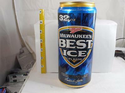 Ice 16 Oz Old Milwaukee Logo - BEST ICE MILWAUKEE'S 32 oz Ice Brewed Stay Tab Aluminum OLD BEER CAN