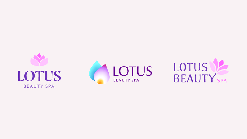 Lotus Logo - Design and development of the logo for beauty spa Lotus