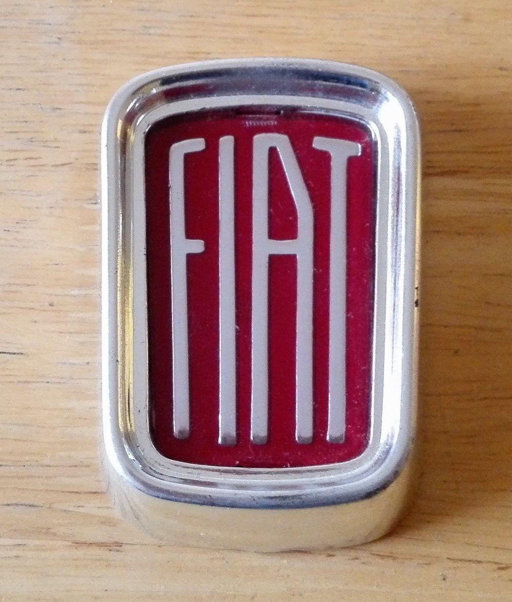 Vintage Fiat Logo - Vintage Classic FIAT Front Grille Hood Emblem Badge 500 L 1100 R 125