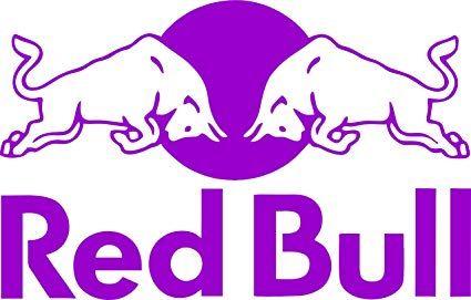 Purple and Red Logo - Redbull Logo (Silver): Automotive