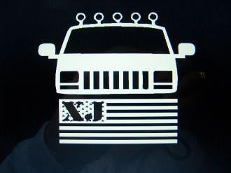 XJ Cherokee Jeep Logo - JEEP CHEROKEE XJ FLAG LOGO T SHIRT CHOOSE SIZE AND COLOR
