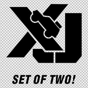 XJ Cherokee Jeep Logo - XJ JEEP CHEROKEE SET OF 2 DECALS STICKERS WINDOW BUMPER CUSTOM