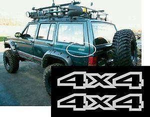XJ Cherokee Jeep Logo - 1993 94 95 96 JEEP XJ CHEROKEE 4X4 REAR DECAL STICKER EMBLEM BADGE ...