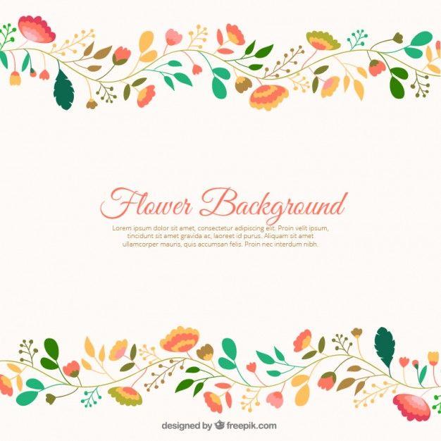 Cute Flowers Logo - Cute flowers background Vector | Free Download