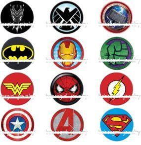 Mixed Superhero Logo - top 10 largest superhero charms mix list