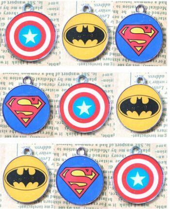 Mixed Superhero Logo - Wholesale Super Hero Logo Mixed Batman Superman Captain America ...