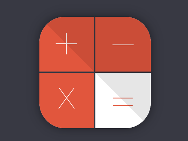 Calculator App Logo - Calculator App Icon [CSS] by 