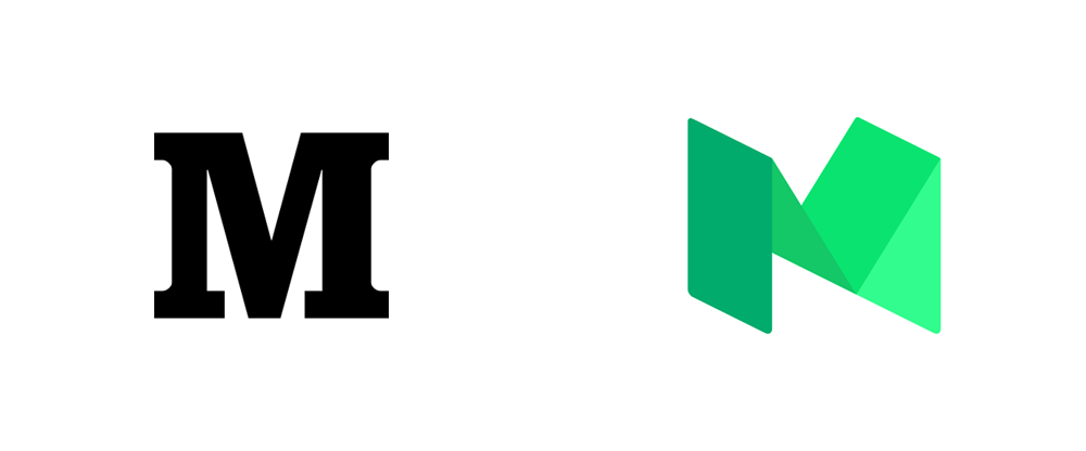 Old M Logo - Brand New: New Logo for Medium done In-house with PSY/OPS