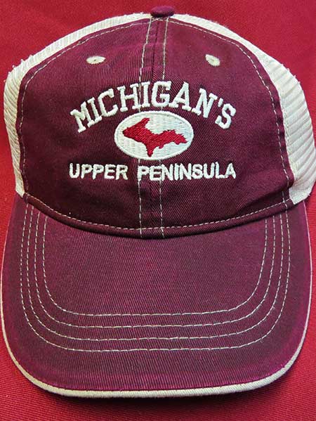 Whiskers and Hat with Blue Oval Logo - Da Yoopers Catalog Page E Hats