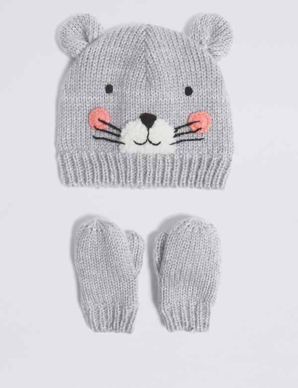 Whiskers and Hat with Blue Oval Logo - Girls Accessories | Kids | M&S IE