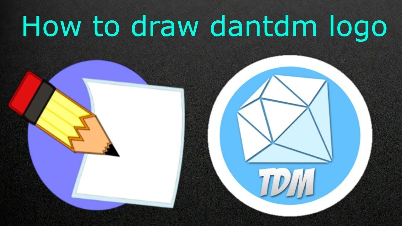DanTDM Logo - How I draw Dan Tdm ( logo ) - YouTube