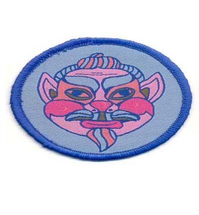 Whiskers and Hat with Blue Oval Logo - Shree Nath Jee Labels, Woven Label - Woven Labels Manufacturer,woven ...
