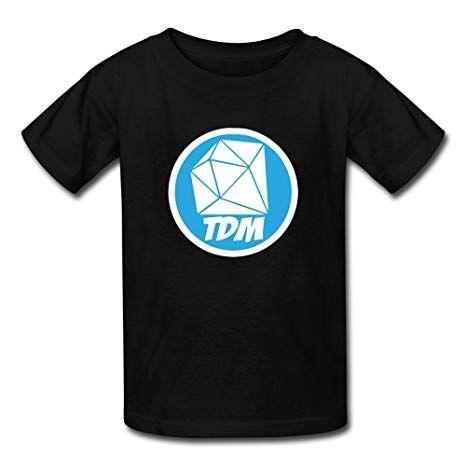 DanTDM Logo - Youth's Minecraft Daniel Middleton DANTDM Logo T Shirts Black