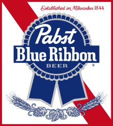 Most Famous Beer Logo - Pabst Blue Ribbon