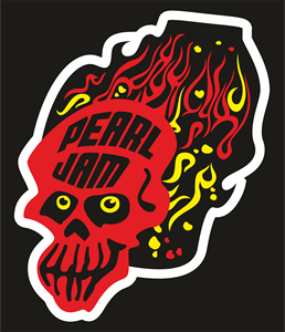 Pearl Jam Skull Logo - Pearl Jam Flaming Skull Logo Vector (.CDR) Free Download