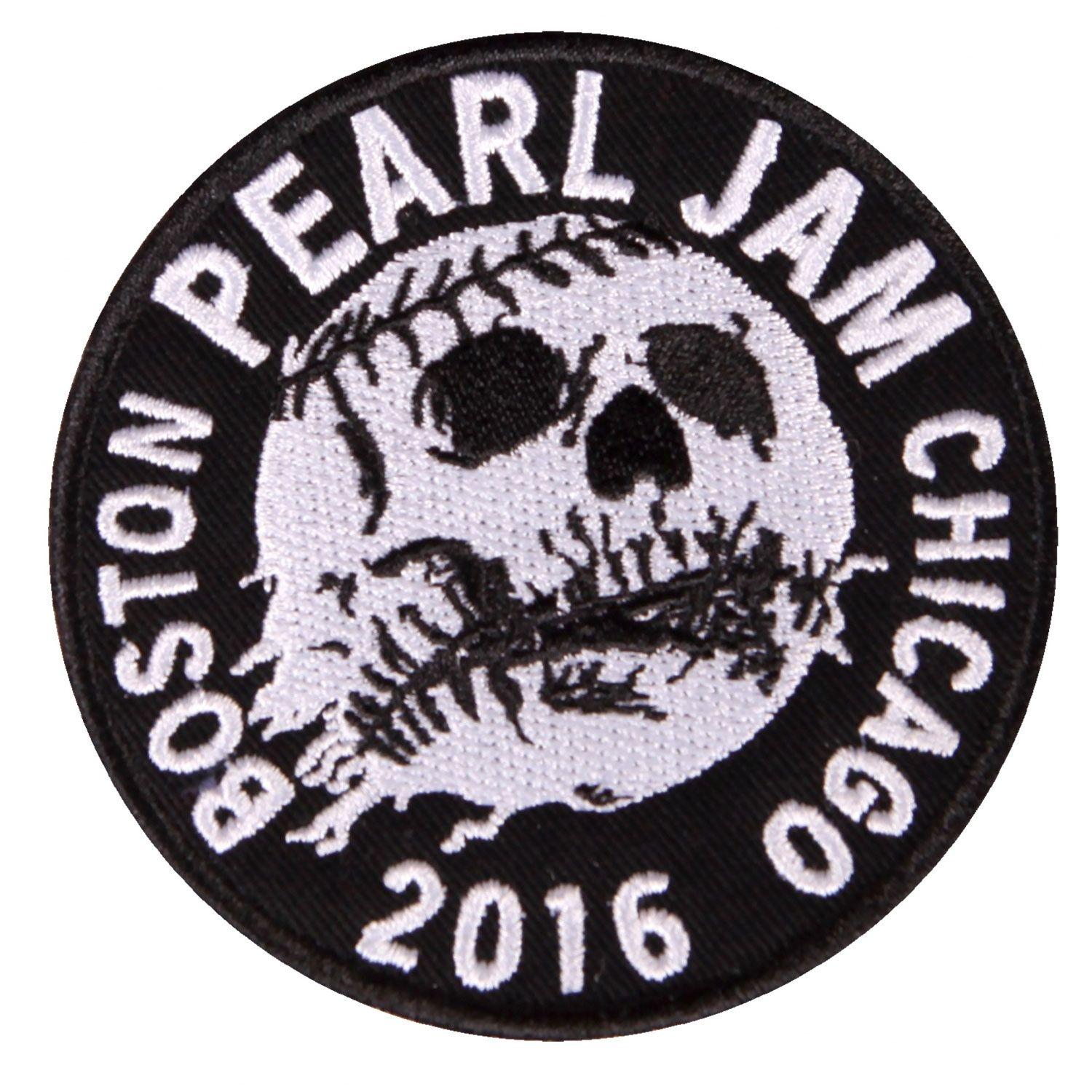 Pearl Jam Skull Logo - Pearl Jam Chicago Skull Ball Patch