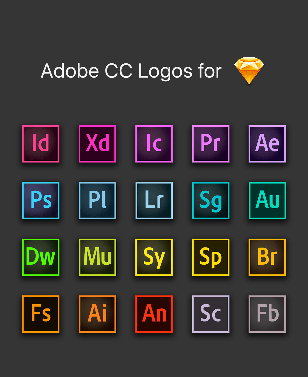 Adobe CC Logo - Adobe CC Logos for Sketch on Behance