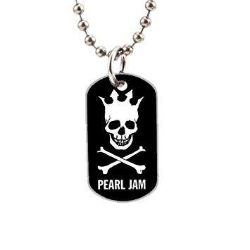 Pearl Jam Skull Logo - Pearl Jam Skull Logo Custom Personalized Pet Dog ID Tag Necklace ...