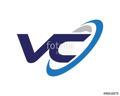 Vc Logo - VC Letter Swoosh Company Logo Stock Image And Royalty Free Vector