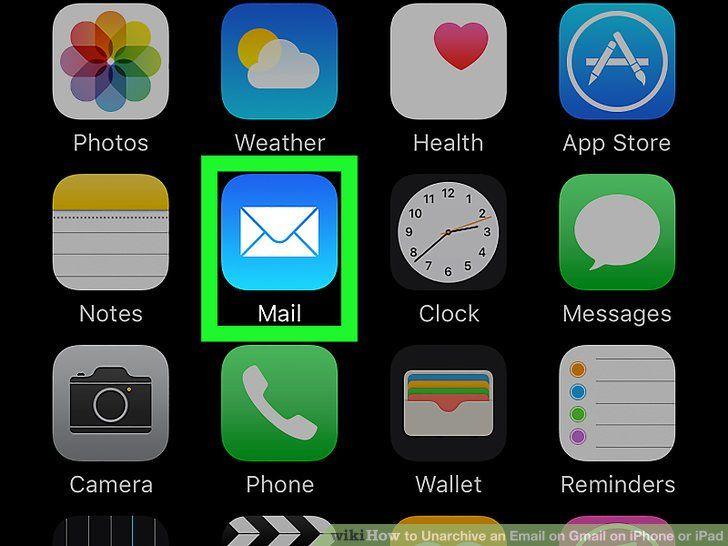iPad Email Logo - How to Unarchive an Email on Gmail on iPhone or iPad: 13 Steps