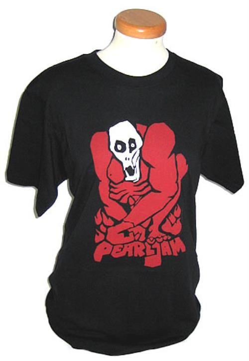 Pearl Jam Skull Logo - Pearl Jam Muscle Skull T Shirt UK T Shirt