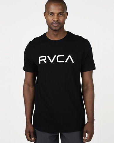 RVCA Clothing Logo - RVCA Big RVCA Short Sleeve T-Shirt Black | Zando
