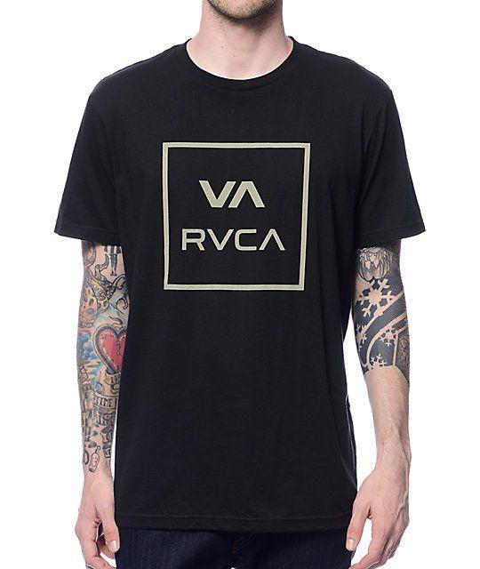 RVCA Clothing Logo - RVCA VA All The Way Black T Shirt