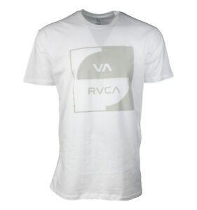 RVCA Clothing Logo - RVCA MENS WHITE LOGO T SHIRT i14 | eBay