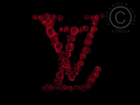 Red and Blqck Famous Logo - Famous Logos Redesigned With Red Roses