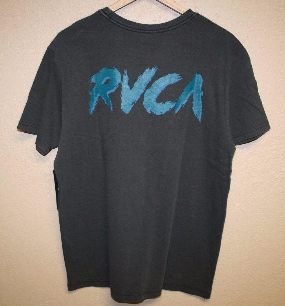 RVCA Clothing Logo - NEW! Mens RVCA Sample Design Aged Dryhand Splash Logo T Shirt Size ...