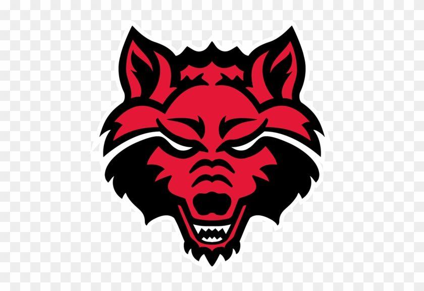 Arkansas State Red Wolf Logo - Jonesboro - Arkansas State Red Wolf - Free Transparent PNG Clipart ...