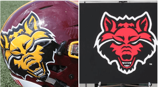 School Mascot Wolf Logo - High school pulls logo similar to Arkansas State Red Wolf