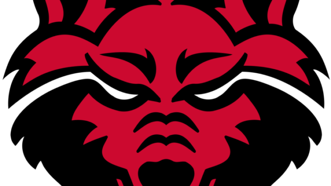 Asu Red Wolves Logo - Justice Hansen 3 TDs, Arkansas State Tops UL Monroe 31 17