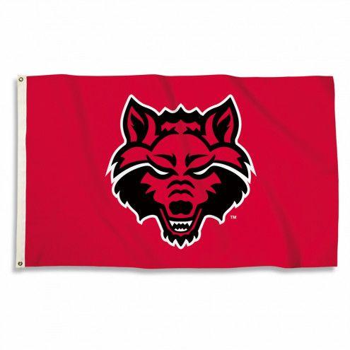 Arkansas State Red Wolves Logo - Arkansas State Red Wolves Logo 3' x 5' Flag